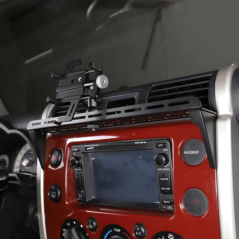 for toyota fj cruiser 2007 2021 metal black car center console phone holder stand gps mount bracket car accessories free global shipping