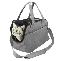 portable travel dog carriers breathable bag for dogs airline approved carrier for cat car seat dog carrier bag puppy tote black
