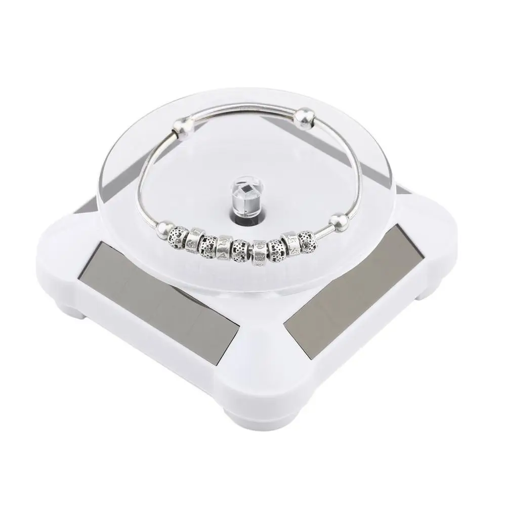 Вращающаяся витрина на солнечной батарее вращающаяся 360 Градусов Подставка