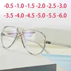 Очки с овальными линзами для мужчин и женщин, асферические оптические очки с оправой кошки, TR90, 1,56, SPH 0-0,5-0,75-1,0 до-6,0