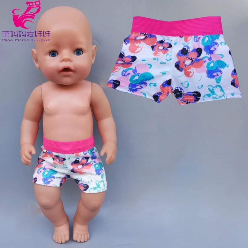 

baby doll boy underwear cotton short pants 18 inch girl boy doll under pants doll clothes accessories