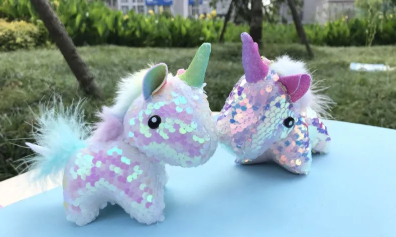 

toy plush unicorn doll cartoon baby unicorn toy cartoon toy sequin baby unicorn gift keychain toy unicorn