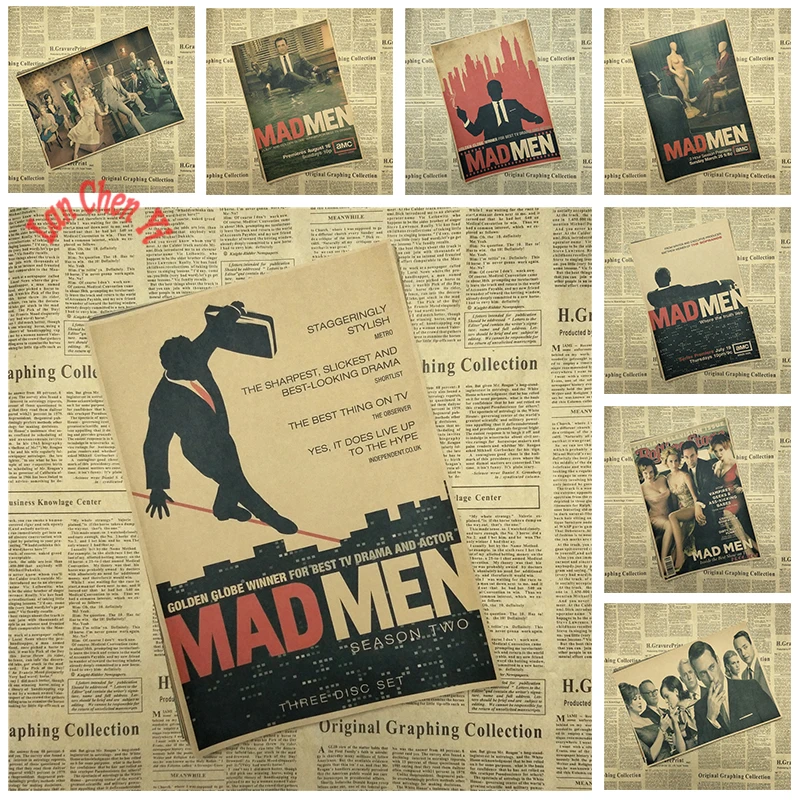 Победитель фильма Crazy Men классический фильм крафт бумага плакат для кафе