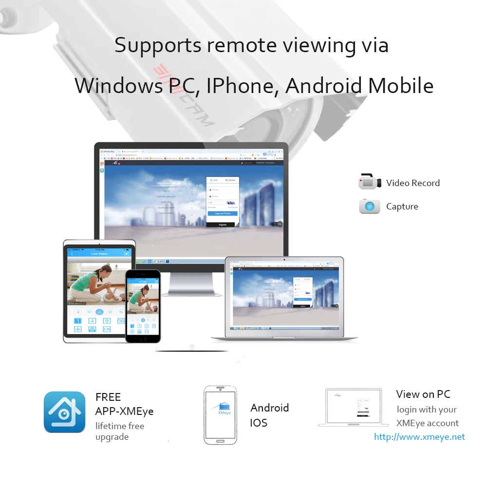 Комплект систем видеонаблюдения HD-видеорегистратор DVR камера безопасности AHD 1