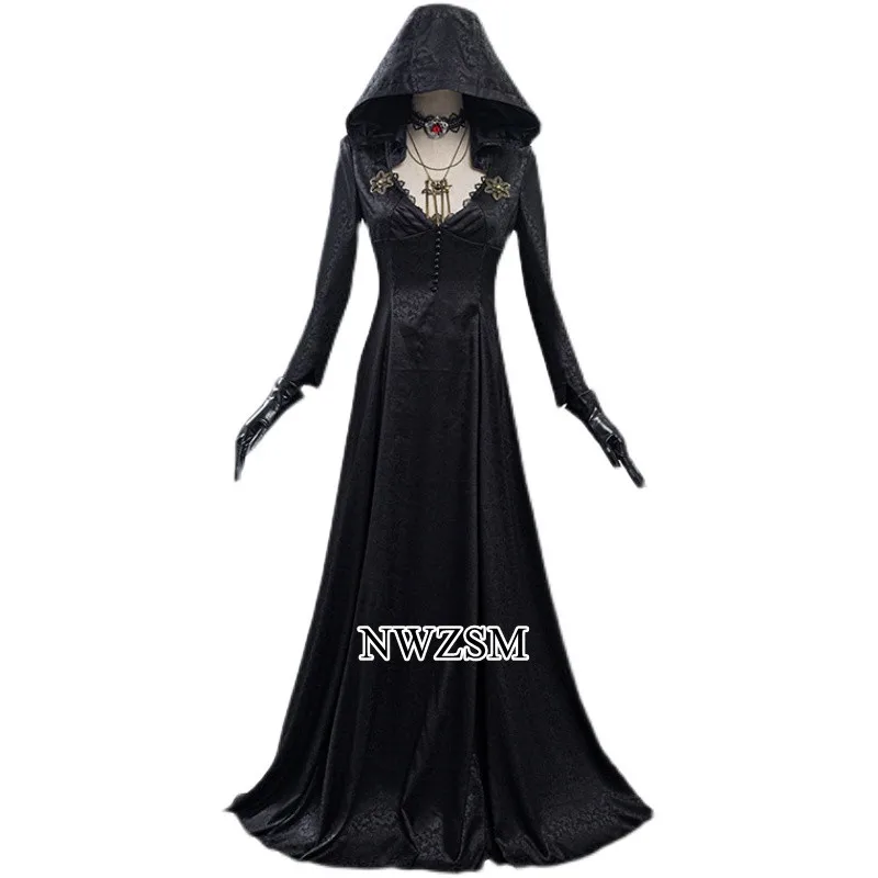 

Evil Village Bela Cassandra Daniela Cosplay Costume Vampire Lady Dress Outfits Halloween Carnival Suit