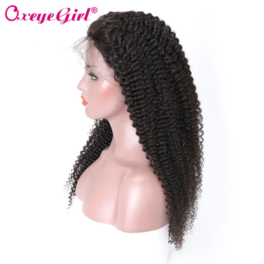 Oxeyegirl 13x4 Синтетические волосы на кружеве человеческих волос парики для