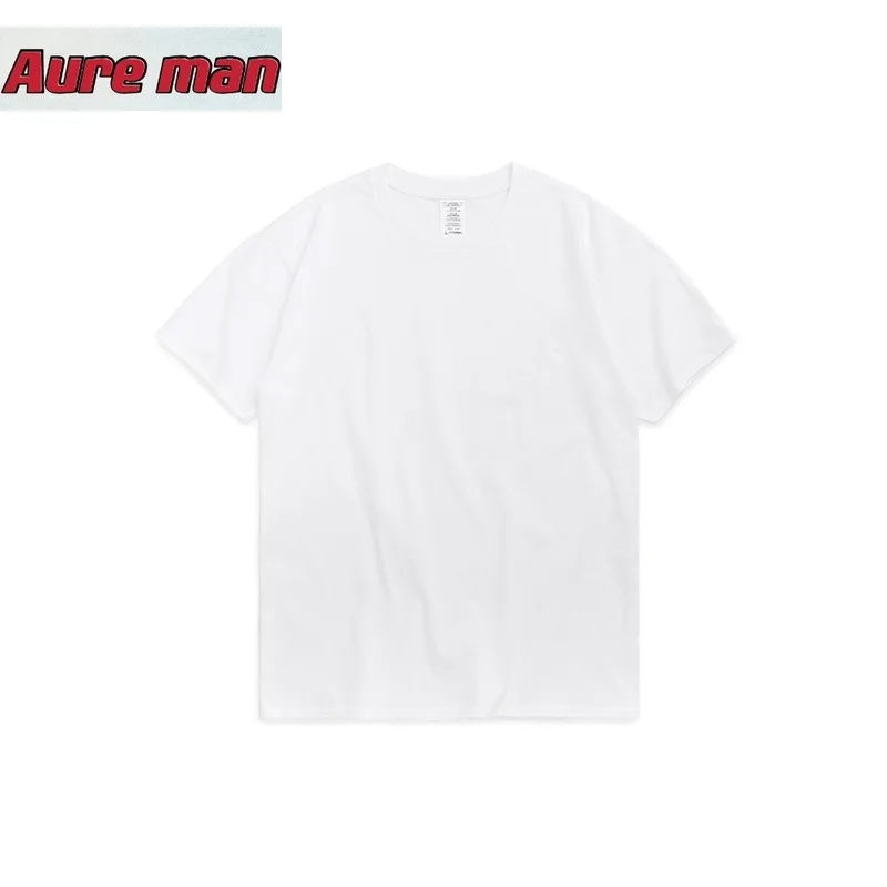 

Men's Cylinder Retro Solid Color Black Men's T-shirt European and American Short Sleeve Advertising Shirt Custom Cultural Shirt