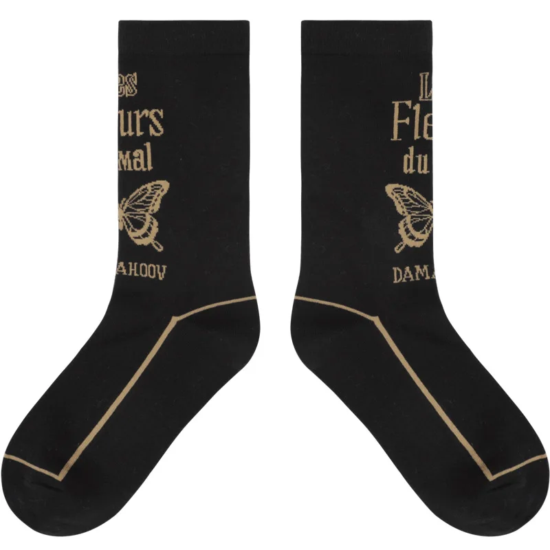 

Socks Autumn and Winter 2021 Butterfly Tide Socks Ins Couple Socks Cotton Socks Jacquard Casual Socks