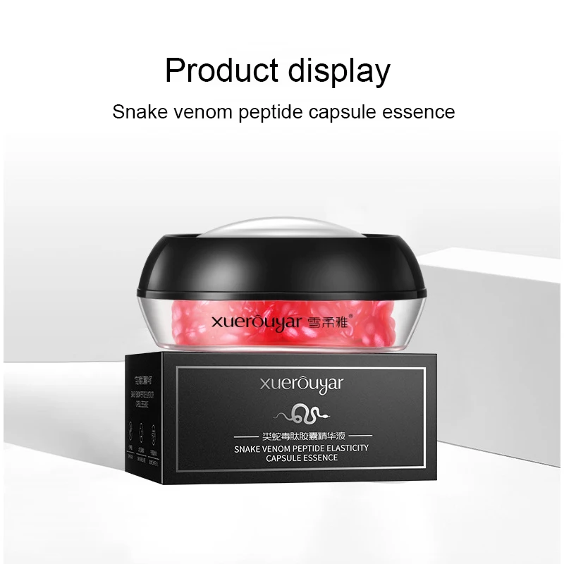 

30PCS/Bottle Snake Venom Capsule Hyaluronic Moisturizing Whitening Firming Anti-Aging Serum Face Care Skin Beauty TSLM1