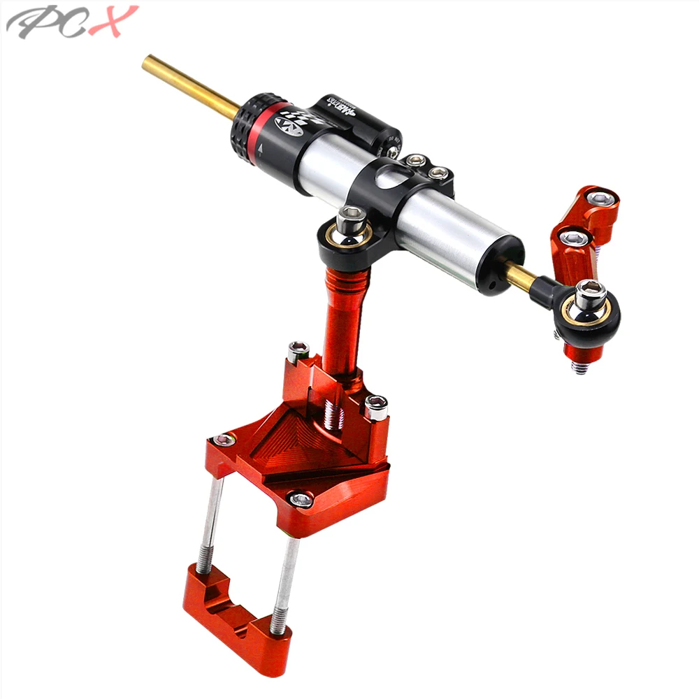 Стабилизатор рулевого демпфера с ЧПУ и титановый кронштейн для Kawasaki Ninja 300 NINJA300