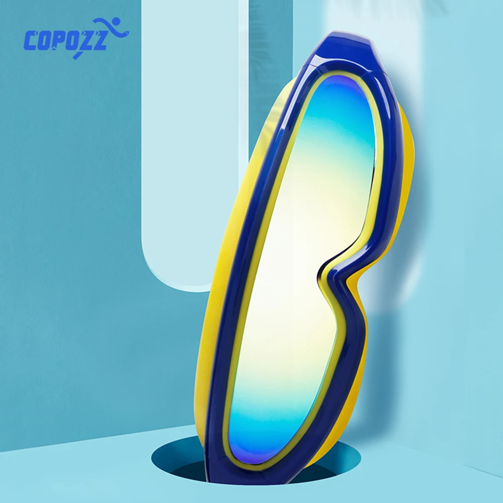 COPOZZ профессиональные очки для плавания для детей, детские УФ-противотуманные водонепроницаемые Регулируемые очки для плавания в бассейне, очки для плавания