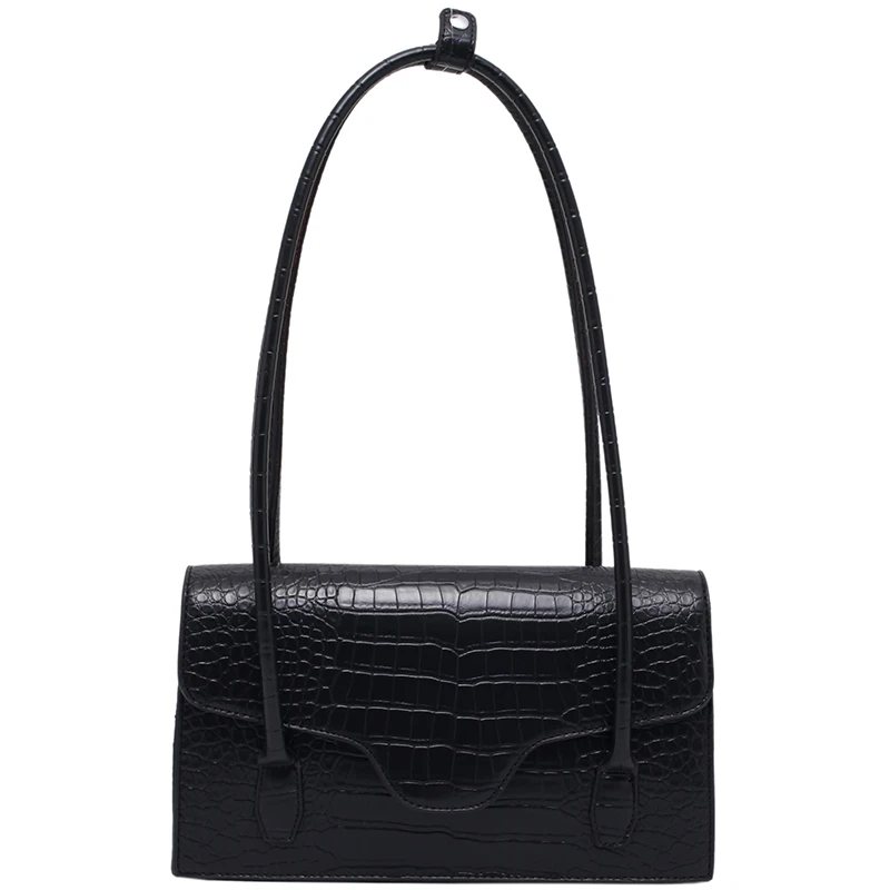 

Crocodile pattern Square Armpit bag 2020 Fashion New Quality PU Leather Women's Designer Handbag High capacity Shoulder Bags