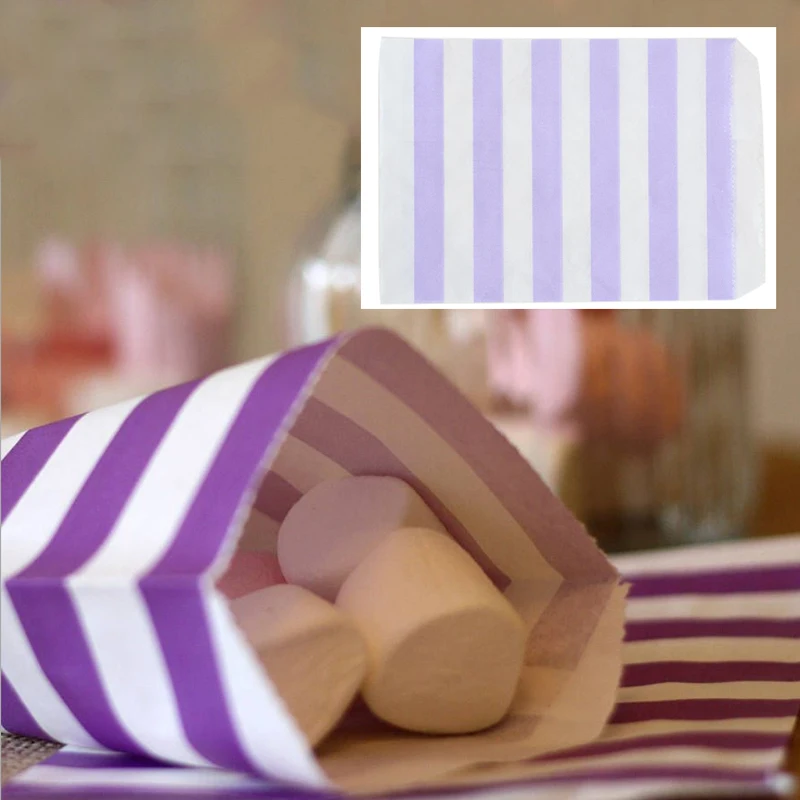 12 шт. 13x19 см DIY конфеты полосатые бумажные пакеты сладкий любимый буфет Подарочный