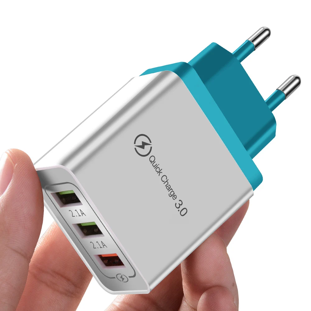 Олаф USB зарядное устройство для Xiaomi a2 Quick Charge 3,0 EU US Plug для samsung S8 S10 зарядное устройство для мобильного телефона 5 в 3 А быстрое зарядное устройство для iPhone