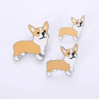 large animal dog brooch chow pins pendant badge corgi brooch best friends gift fashion men jewelry and cute brooches for women
