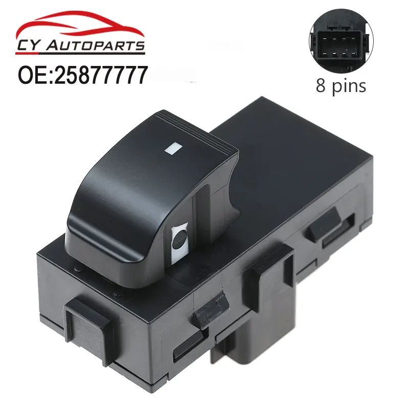 

Rear Power Window Master Switch Single Button For 08 To 17 Enclave Traverse Silverado 25877777 22895546 22864839 25900136 901163