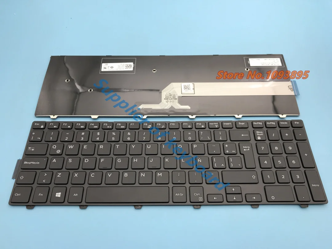 Новая клавиатура с испанской раскладкой для ноутбука Dell Inspiron 15 5000 Series 5551 5552 5555 5558