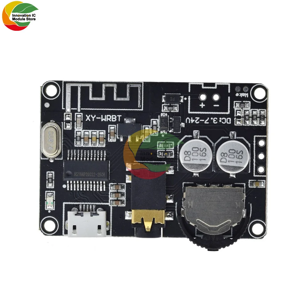

Ziqqucu Bluetooth BLE5.0 Wireless Stereo Audio Receiver Module MP3 Lossless Decoder Amplifier Board Micro USB DC 3.7-24V for Car