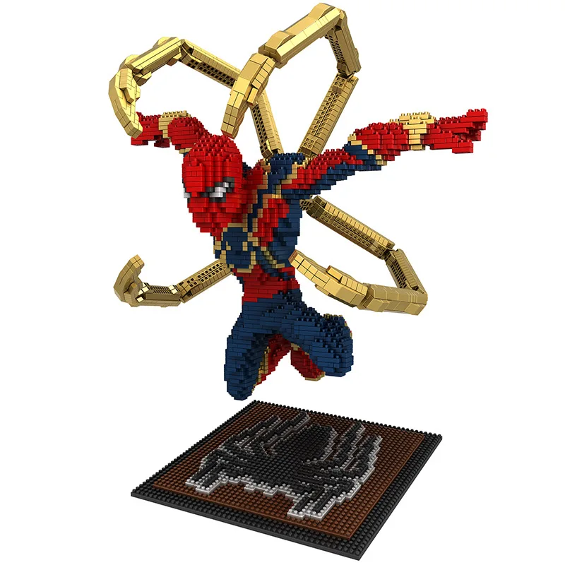 Капитан Америка мини кирпичный яд строительные блоки Infinityed Gauntlet DIY Человек паук