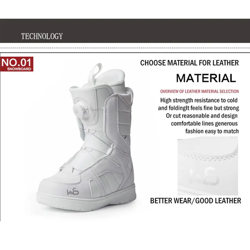 Женская профессиональная Лыжная обувь нескользящие износостойкие теплые