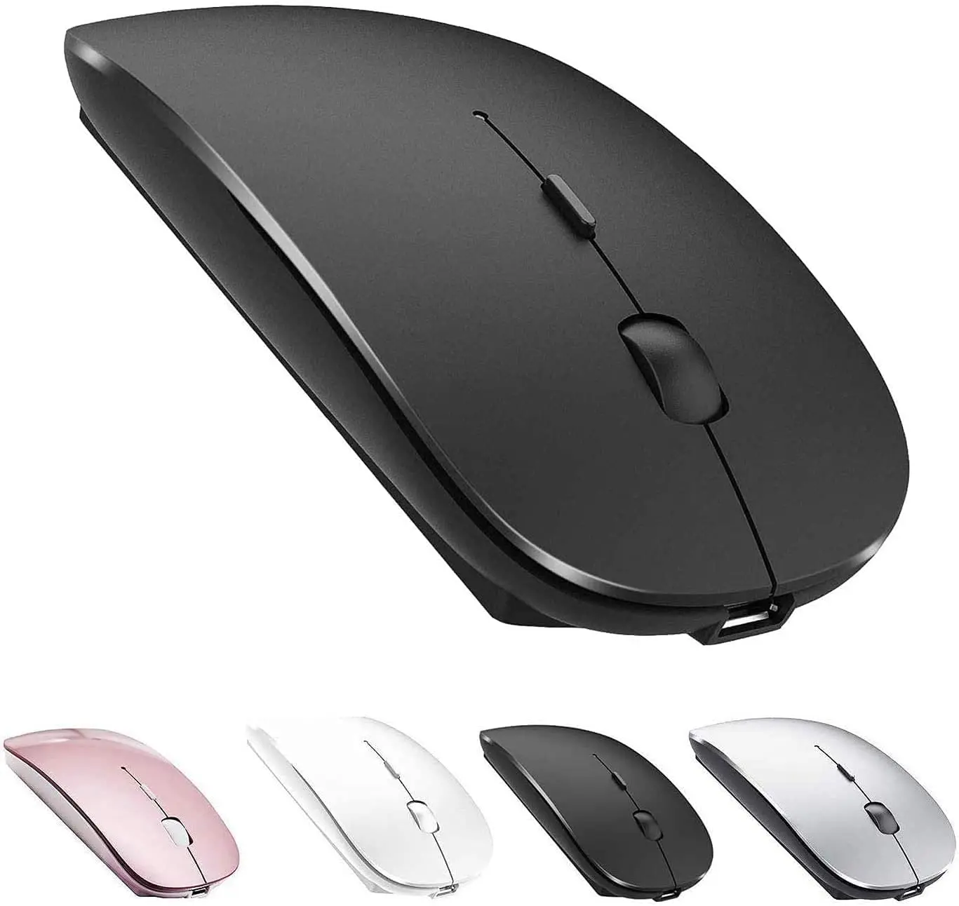 Беспроводная перезаряжаемая Bluetooth мышь для Samsung Apple iPad Huawei Lenovo Android Windows IOS Mac