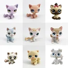 Редкий мини-магазин lps hasber игрушка собака короткая воздушная Розовая кошка овчарка такса немецкий дог черно-белая детская игрушка в подарок