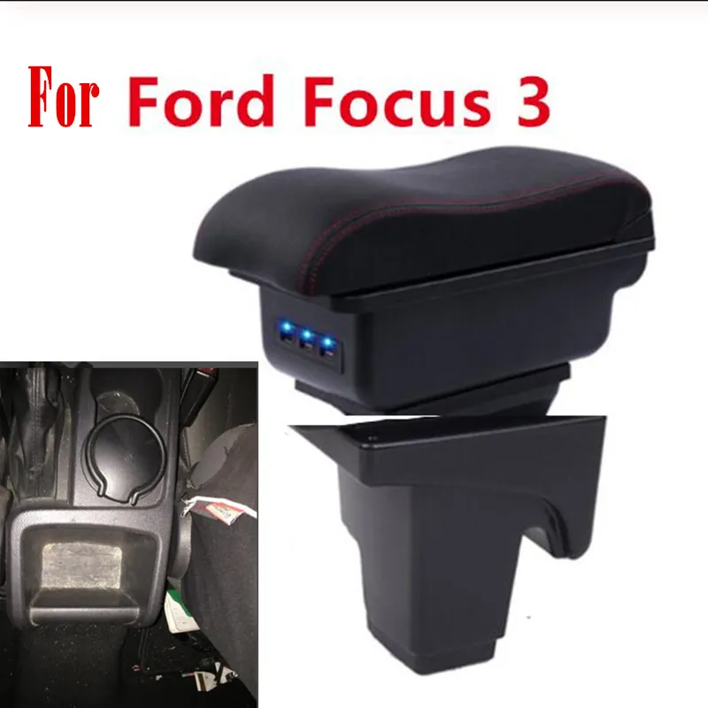 Подлокотник для Ford Focus 3 2013 2014 FORD автомобильные аксессуары внутренний ящик