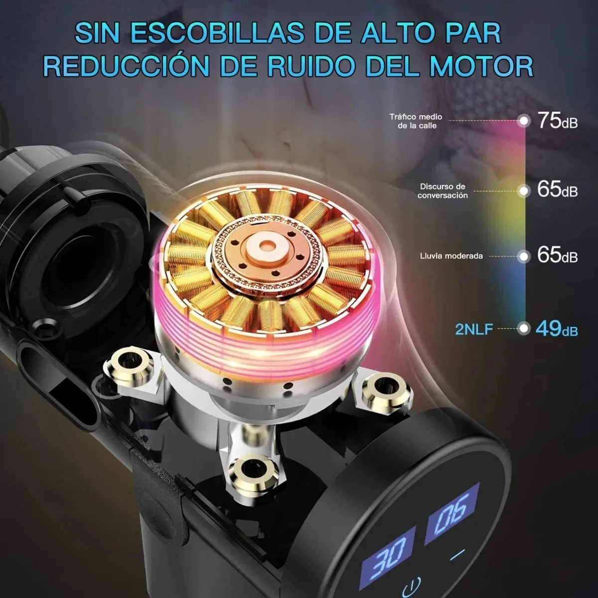 Массажный пистолет для глубоких тканей мини-массажер с ЖК-дисплеем и сенсорным