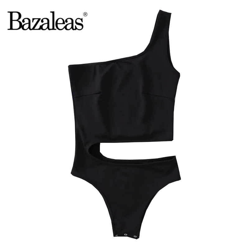 

Bazaleas Sexy Romper overalls for women Elegant Hollow Out Slim bodysuit Basic women Jumpsuit