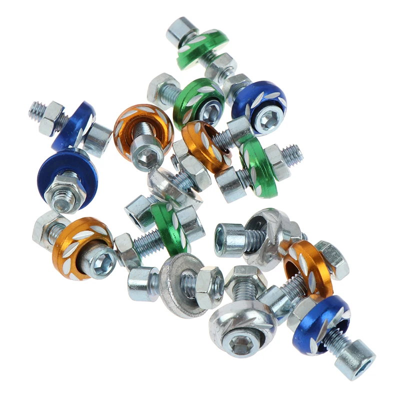 4 шт. универсальные белые зеленые синие оранжевые болты для рамки номерного знака