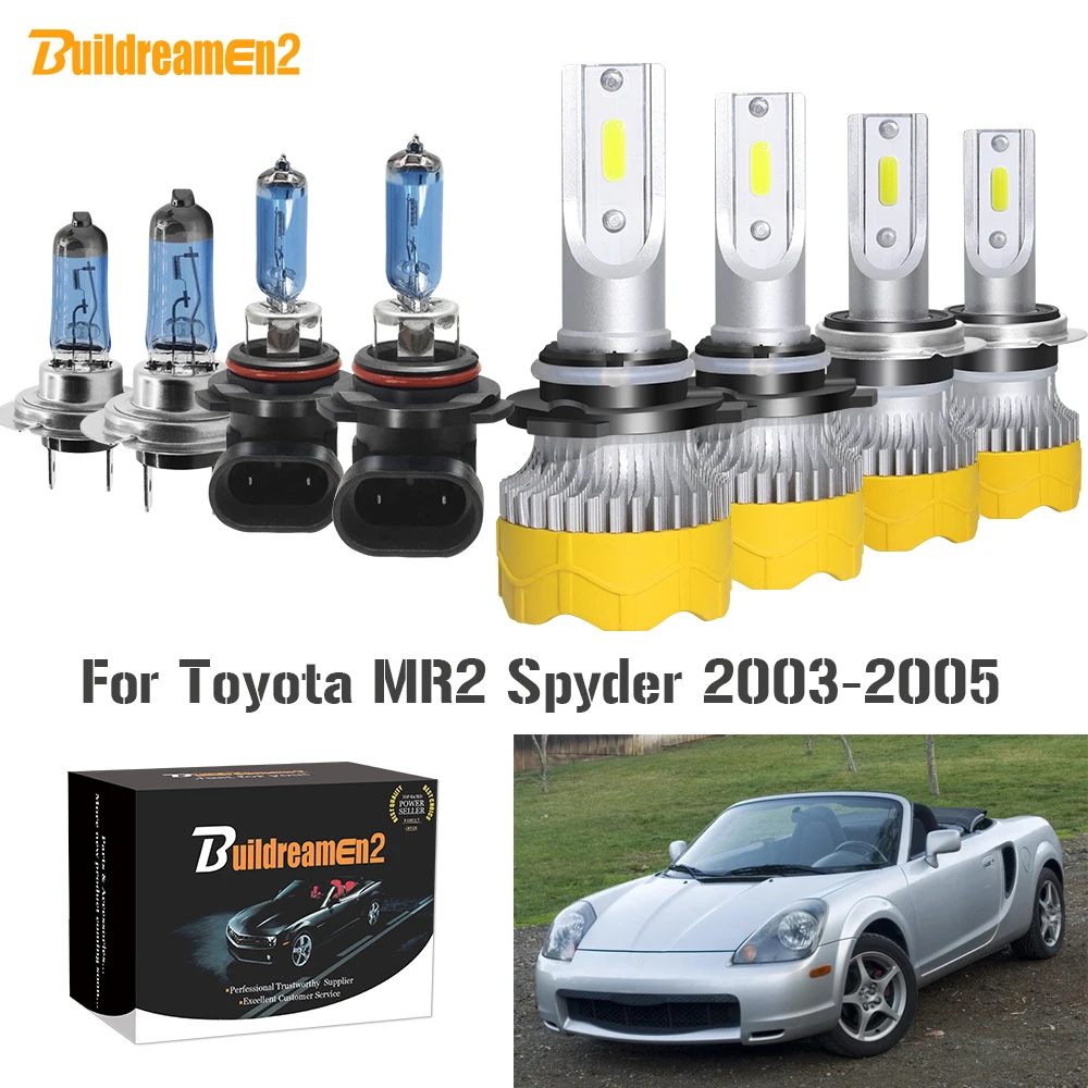Buildreamen2 4 шт. автомобилей головной светильник высокий низкий пучок светодиодный