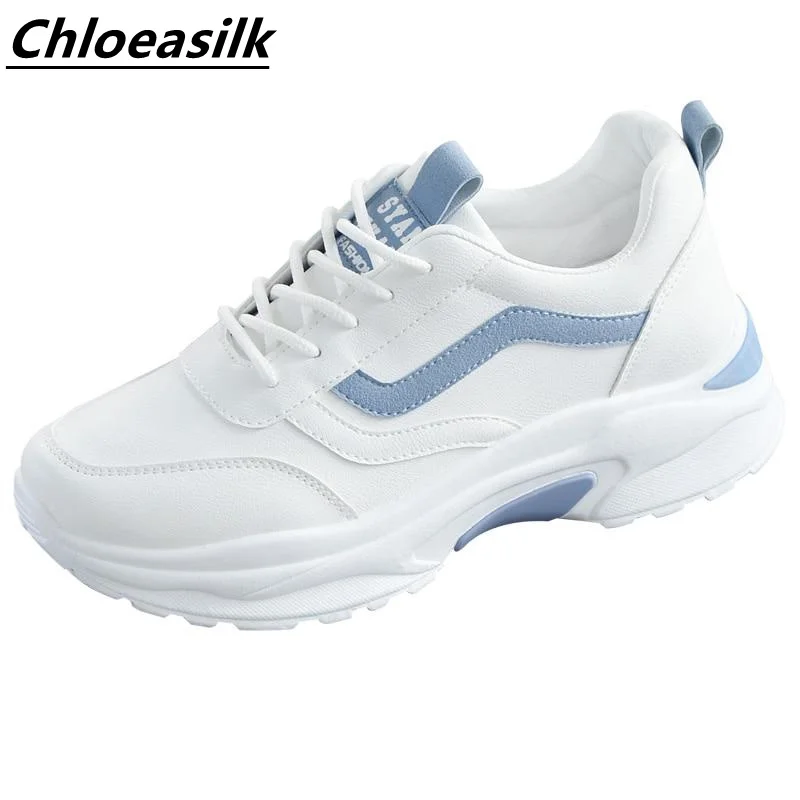 

Spring And Autumn Harbor Phoenix Sports Shoes Female New Net Red Thick Bottom White Shoes Versatile Breathable Dad Shoes