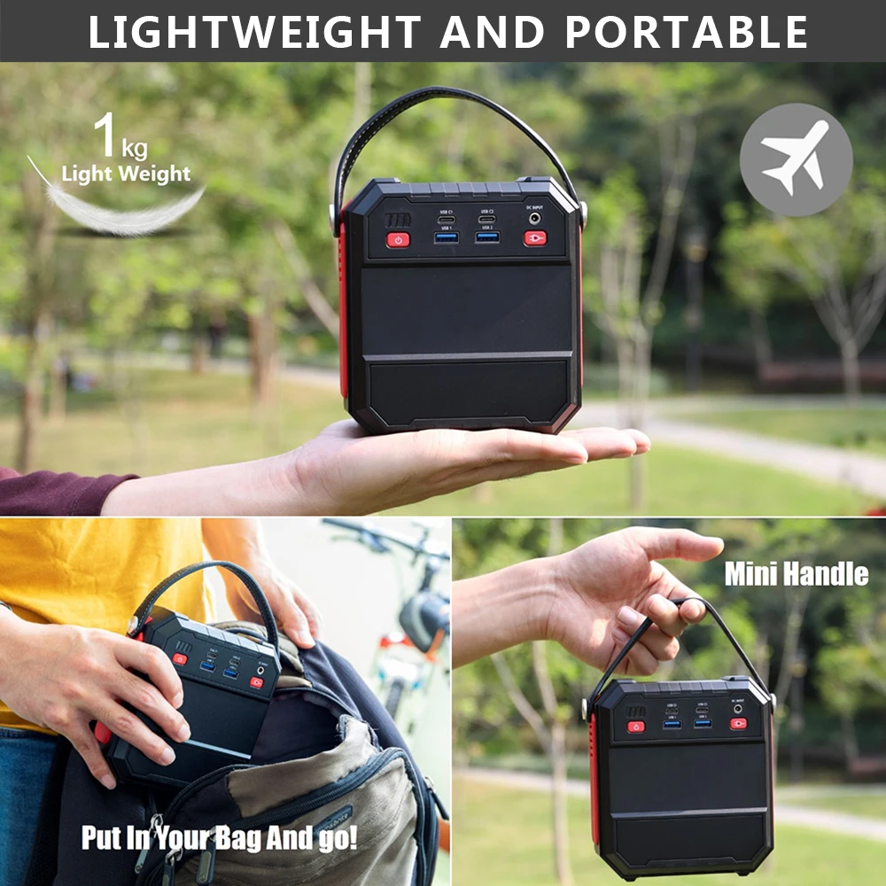 portable power supply station solar generator mobile phone power bank portable cell phone charger free global shipping