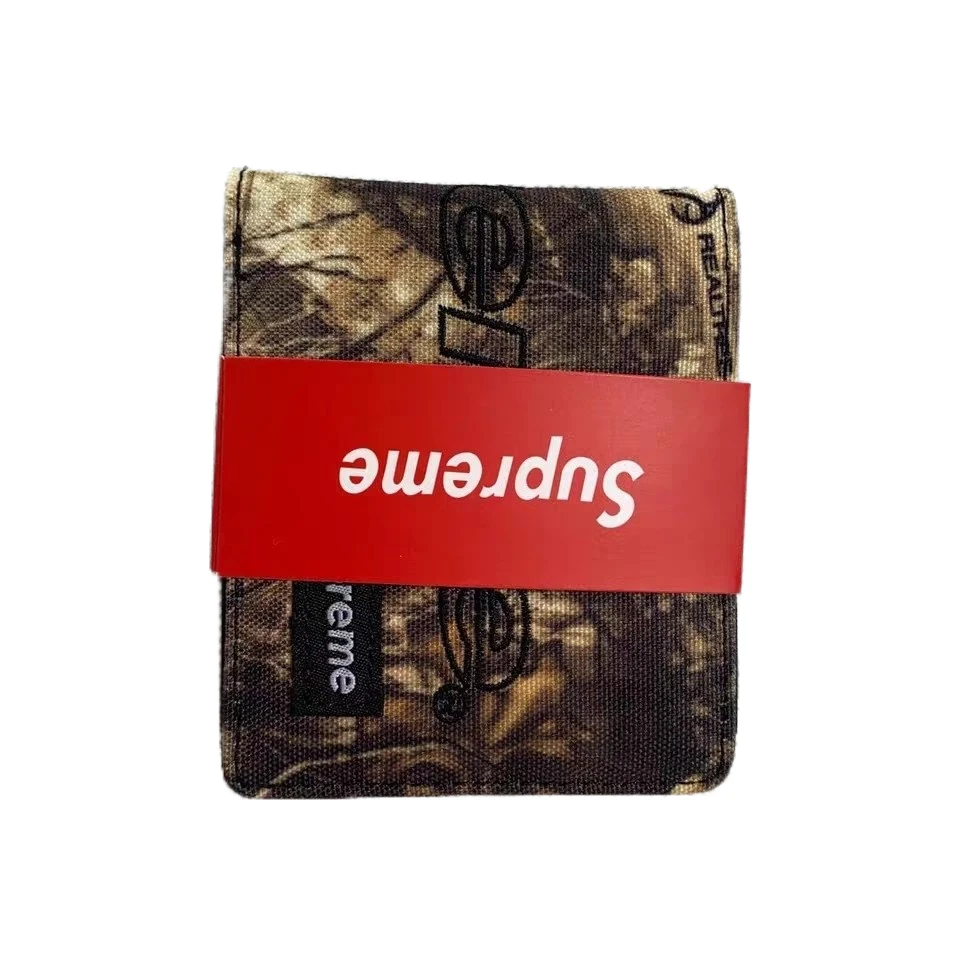 

Product Supreme21New Short Two-fold Wallet Nylon Cloth Youth Student Unisex Personalized Coin Purse