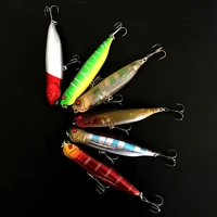 news 10 5cm 11g topwater pencil bait fishing lure hard minnow bass floating wobblers water surface crankbait fishing tackle