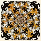 M.C. Печатный постер Escher kompasroos, картины маслом, холст для домашнего декора, настенное искусство