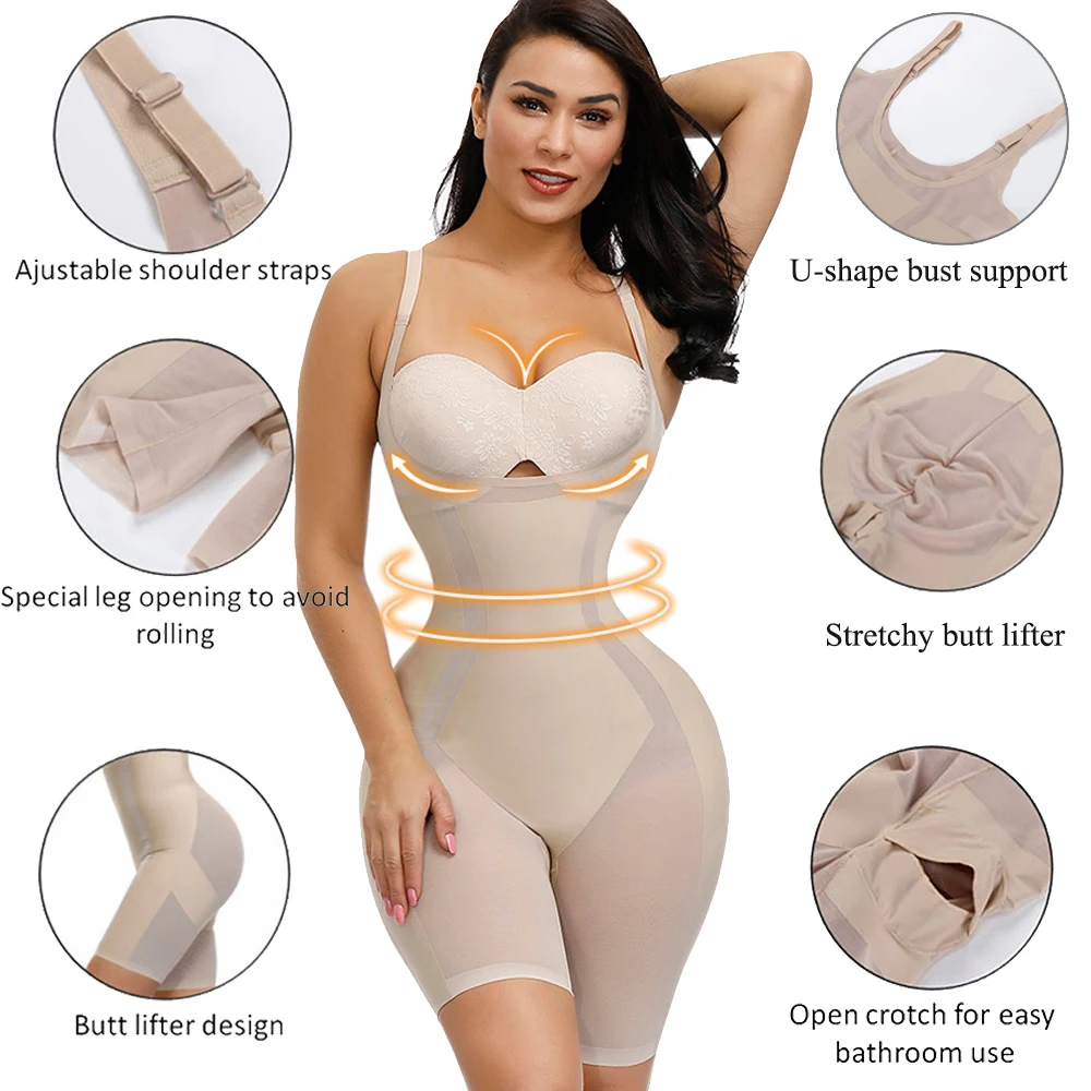 Моделирующий корсет HEXIN для всего тела моделирующее белье коррекции талии боди