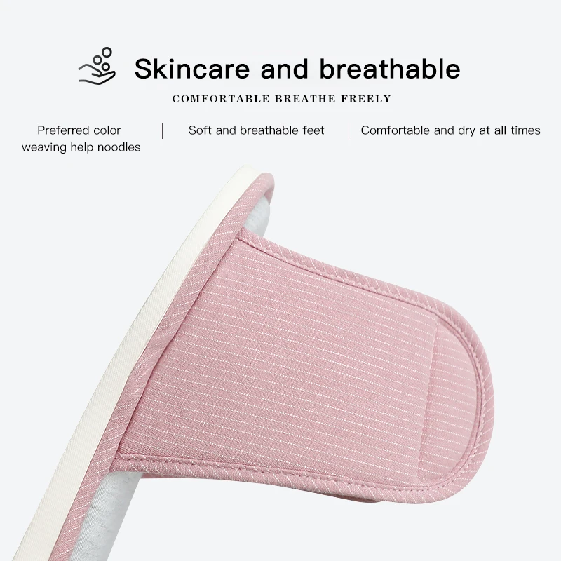 Льняные домашние тапочки Сезон весна-осень Женская домашняя обувь для спальни