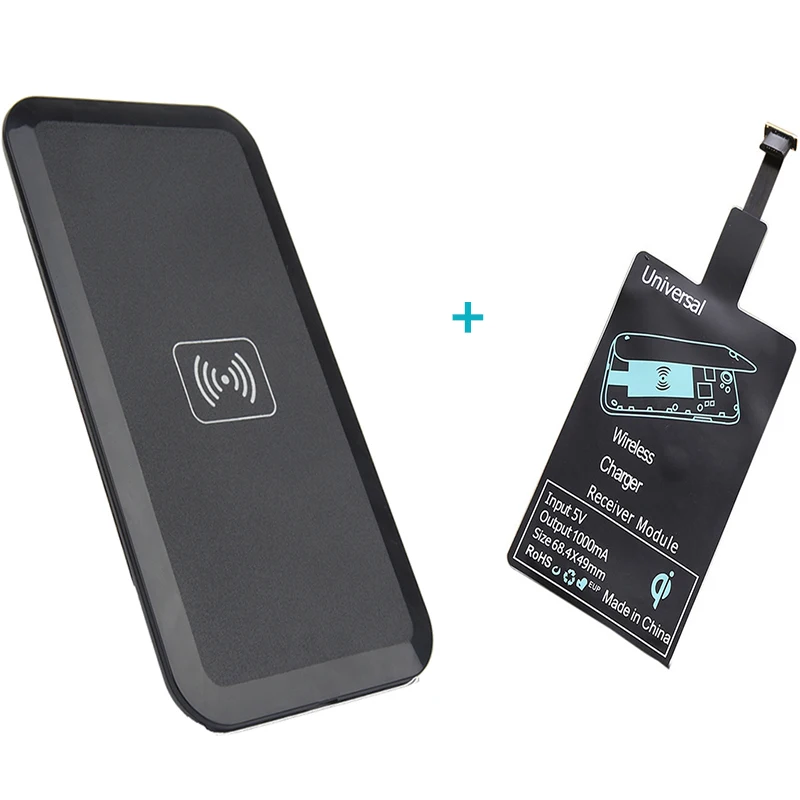 Комплект беспроводной зарядки Qi адаптер для зарядного устройства приемник