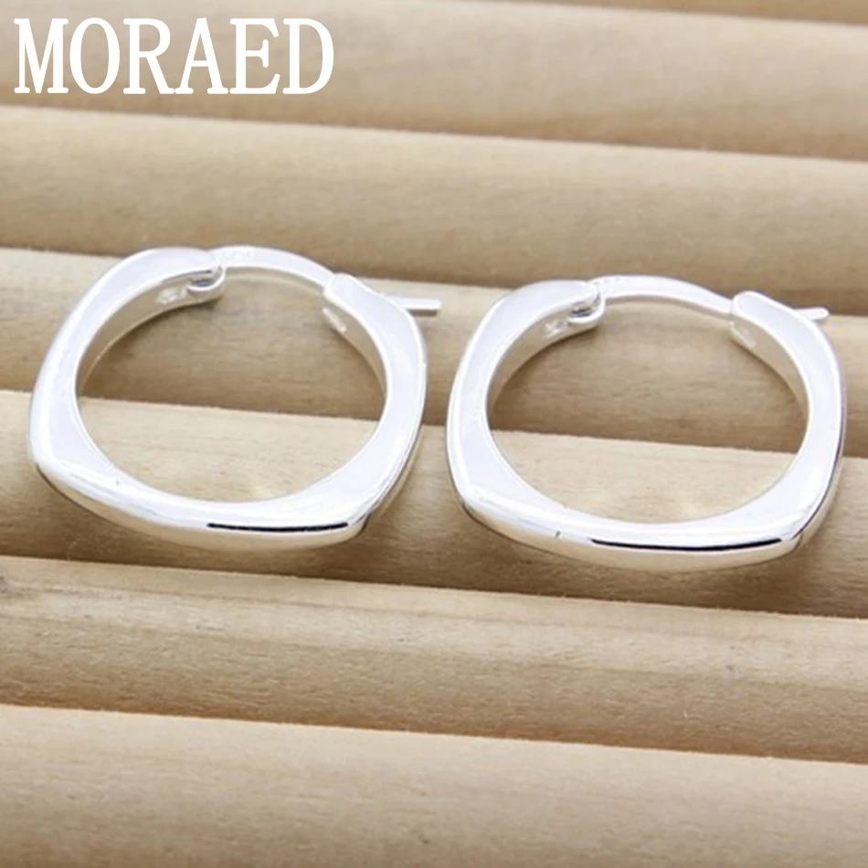 

Женские маленькие квадратные серьги из серебра 925 пробы