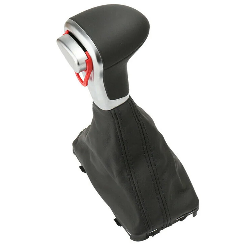 

Car Leather Shift Knob Car for A6 A4 Q5 Q7 Gear Shift Knob Handle Shift Lever Leather Case