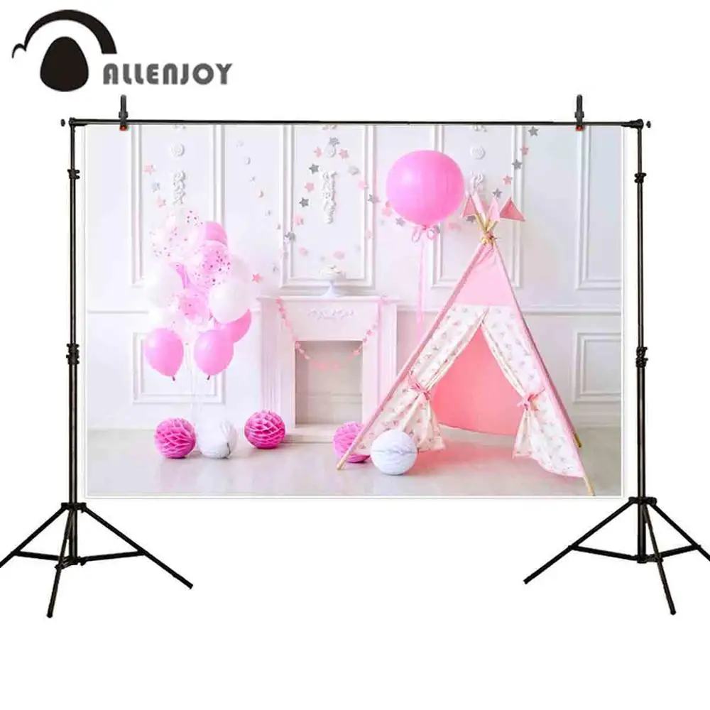 Allenjoy 1 день рождения фон для фотосъемки интерьер smash торт воздушный шар палатка фотосессия photophone Фотостудия фоны