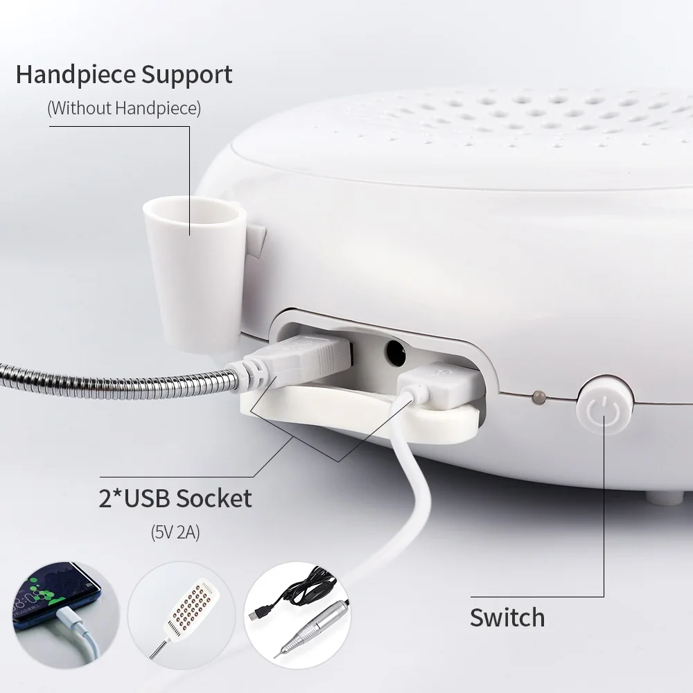 Liarty 60 Вт Новый пылеуловитель для ногтей с Ocen & одеколон ароматерапия таблетки