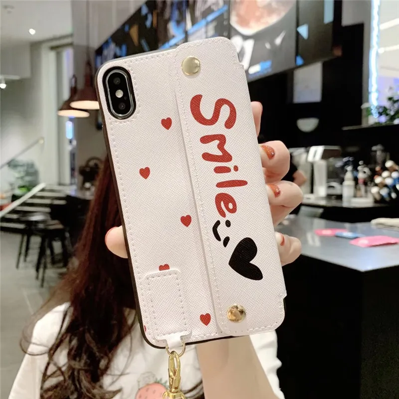 Роскошный чехол-бумажник Smile с милым узором в виде сердечек подставкой чехлы для