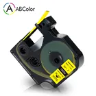 9 мм 18054 промышленный кассета для DYMO Rhino IND термоусадочная лента 18054 черный на желтый для DYMO Rhino 4200 5200 5000 принтер этикеток