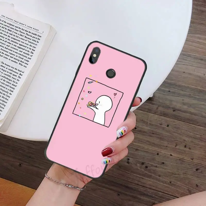 

pair of lovers bff cartoon Phone Case For Xiaomi Redmi mi note max 3 5 6 8 9 10 t S SE lite pro Soft Silicone Shell Cover Funda