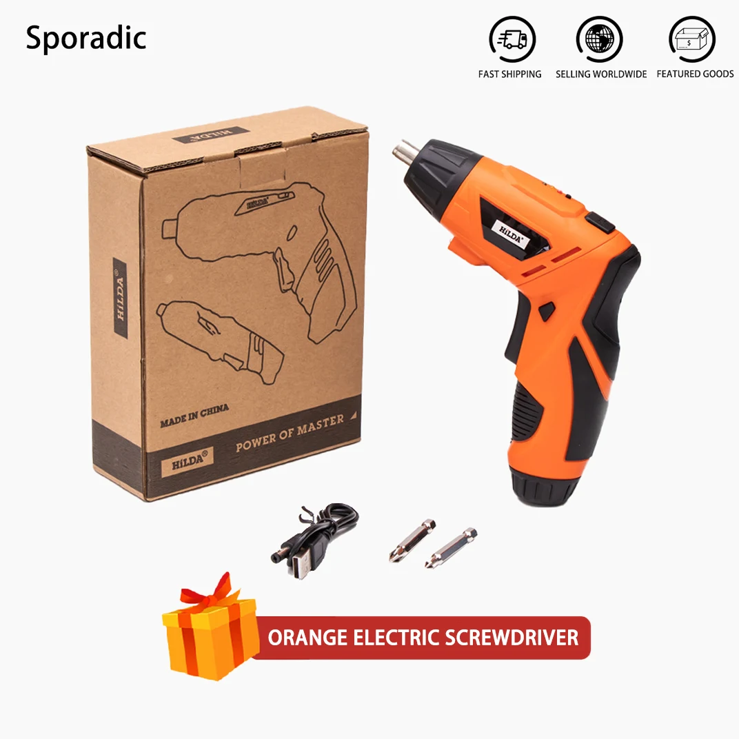 

Отвертка электрический набор перезаряжаемая дрель и отвертка батарея Вращающаяся ручка светодиодный фонарик для деревообработки электро...