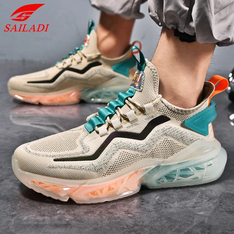 

Кроссовки Sailadi Мужские дышащие, Повседневная модная спортивная обувь с попкорном, для улицы, прогулок, фитнеса, тренировок, SA157