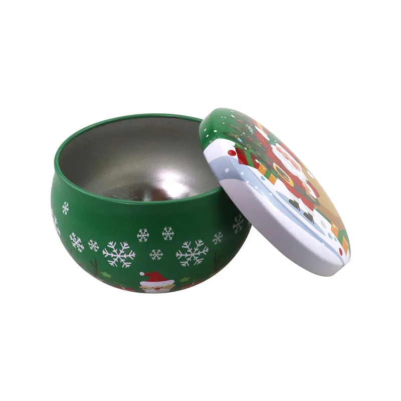 4 Pcs/Lot Vintage Metal Candle Jar with Lid 2.2OZ Handmade Candles Making Container Mini Tins Christmas Gift Box | Дом и сад