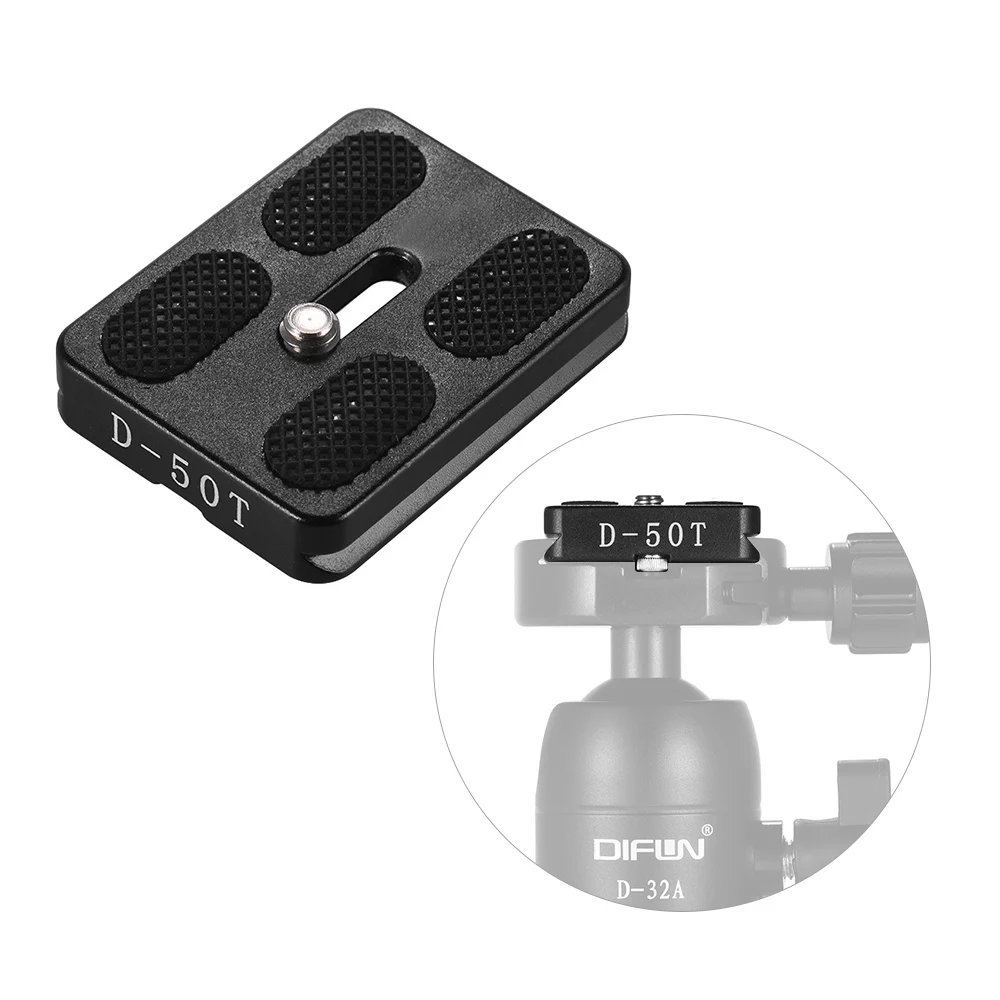 50*38 мм Размеры Алюминий сплав универсальная пластина быстрого крепления с D-50T QR